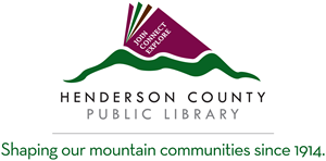 Henderson County Public Library Logo - Shaping our mountain communities since 1914