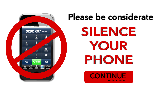 silence your phone henderson county north carolina please silence your cell phone sign