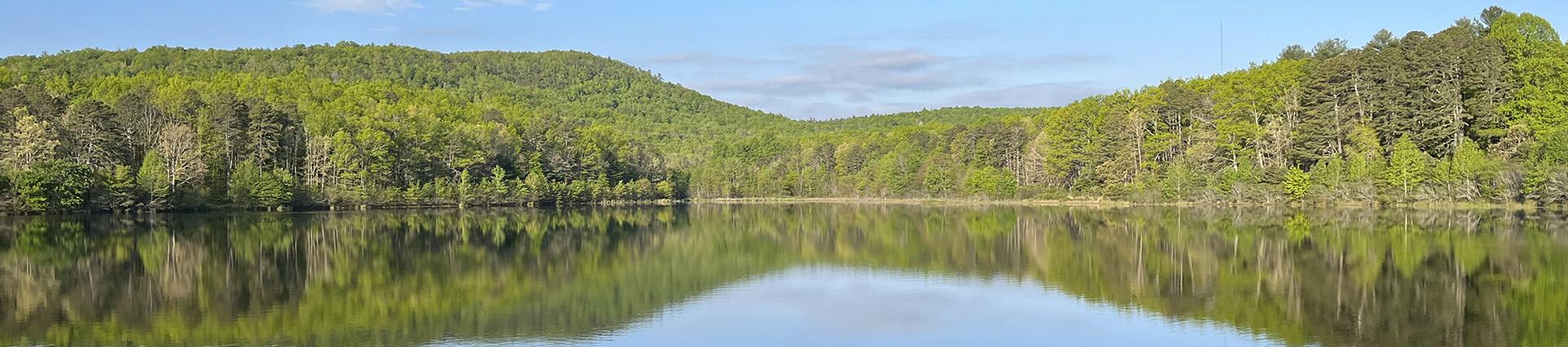 Lake with reflections