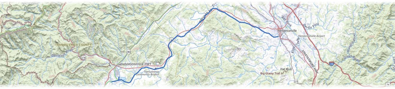 Ecusta Trail Map