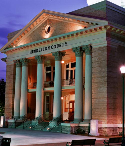 Historic Courthouse at night