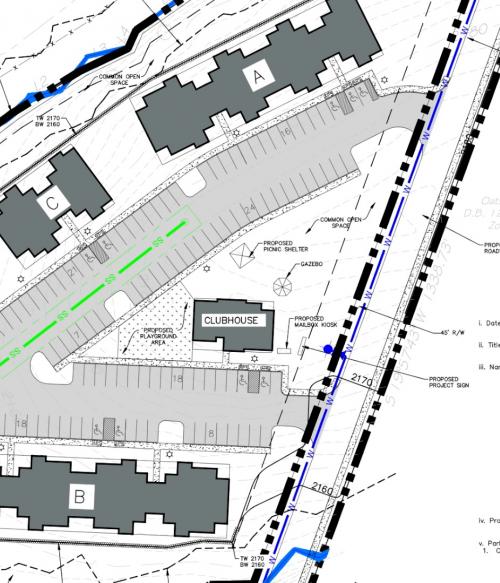Design plan for Apple Ridge housing project
