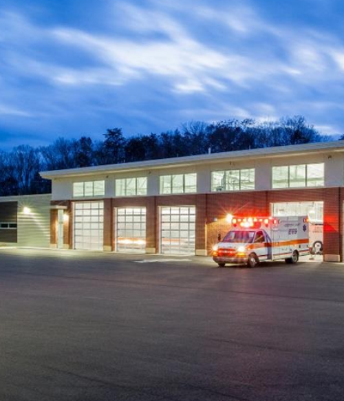 EMS Bays at dusk