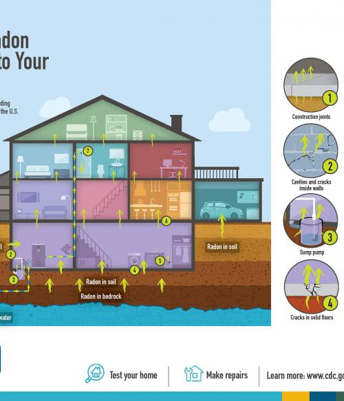 Radon is the second leading cause of lung cancer in the U.S. 