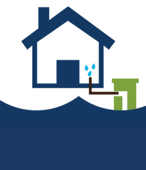 Flooded Home Graphic