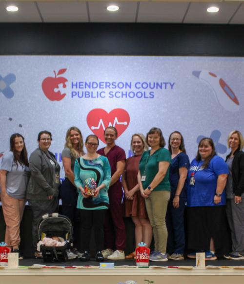 Group photo of Henderson County's school nurses