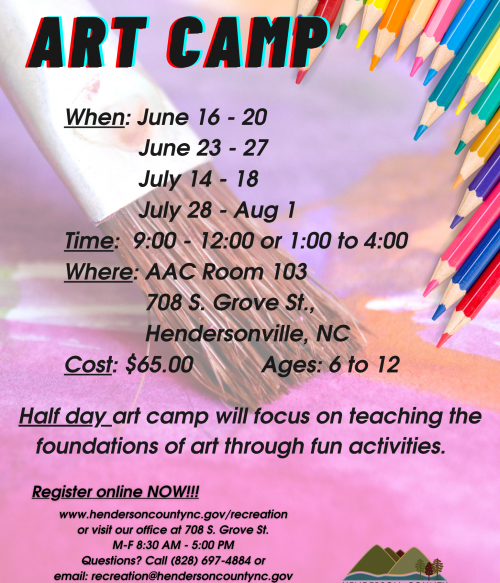 Art Camp List for 2025 