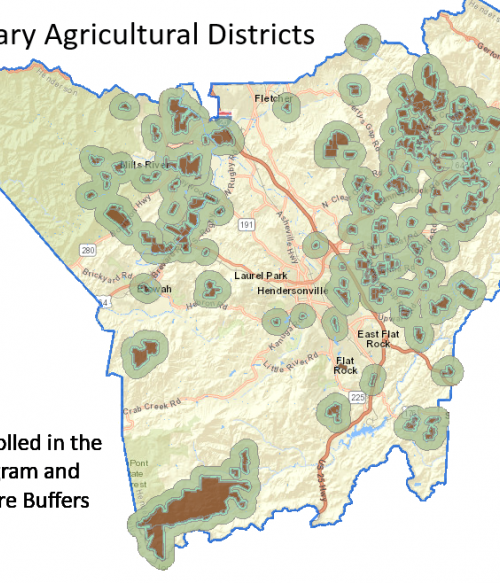 Land enrolled in the VAD program