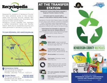 Henderson County Convenience Center Brochure - Side 1