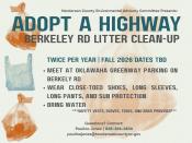 EAC Adopt a Highway Litter Clean-Up Flyer - Fall 2026 dates TBD