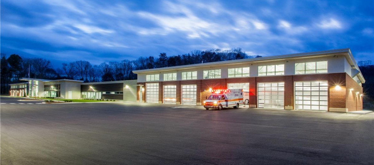 EMS Bays at dusk