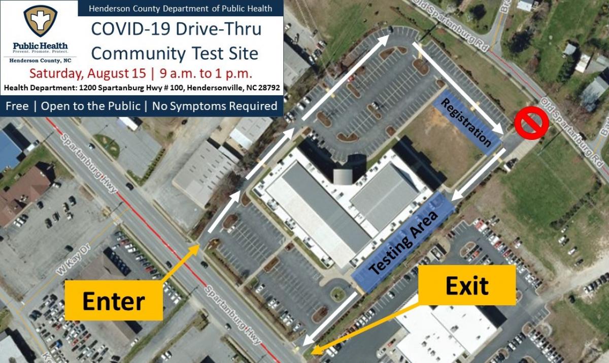 Covid 19 Community Testing Site For Henderson County Saturday August 15 Henderson County North Carolina
