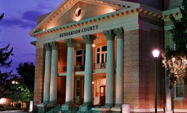 Historic Courthouse at night